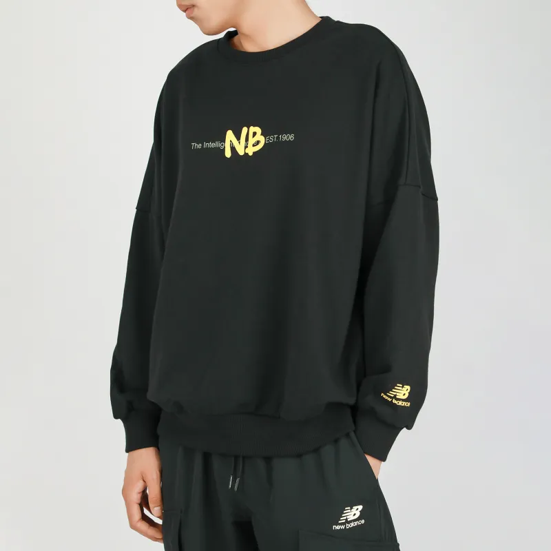 New Balance Sweatshirts Men Black-3