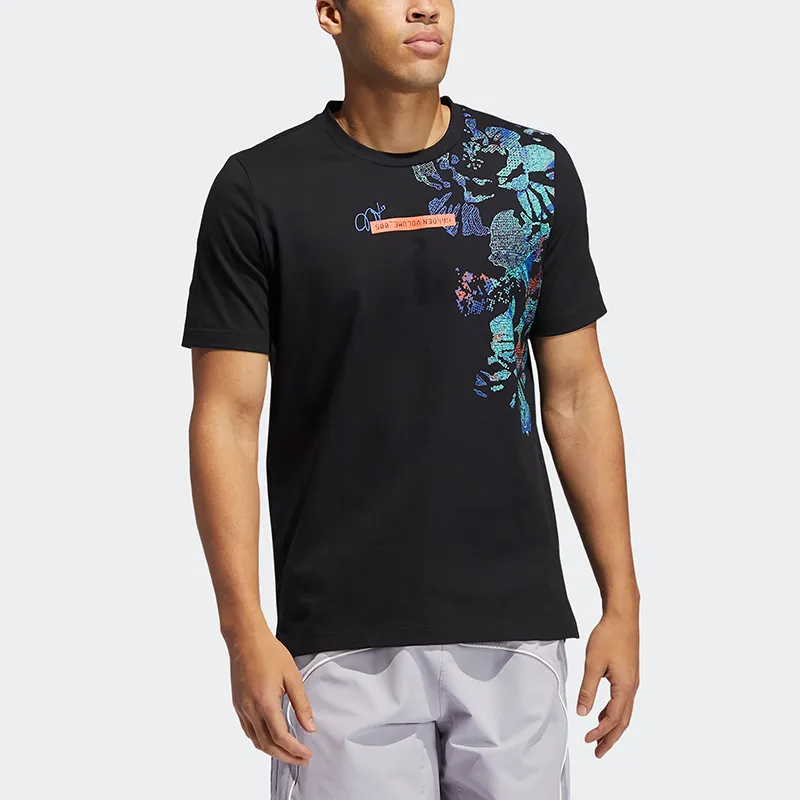 Adidas T-Shirts Men Black-2