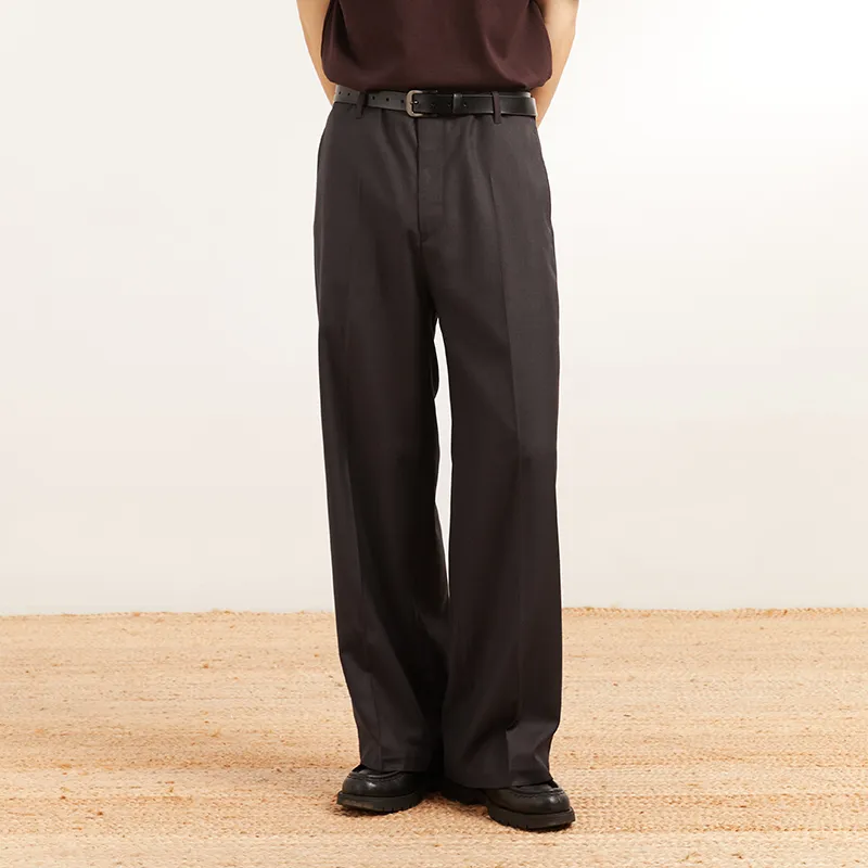 OPICLOTH Casual Pants Unisex Dark Purple-2