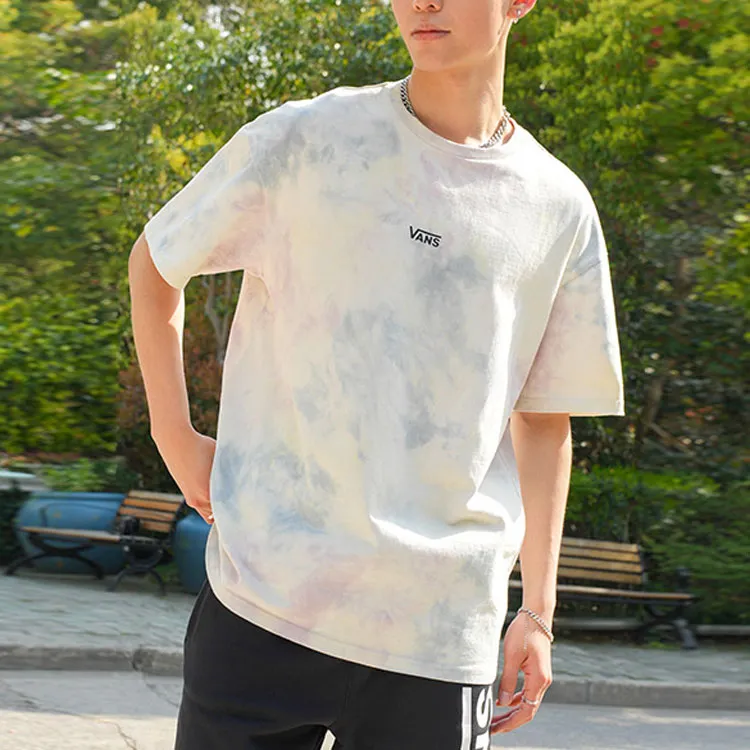 Vans Drop Shoulder Sleeve T Shirt Unisex Light Gray-3