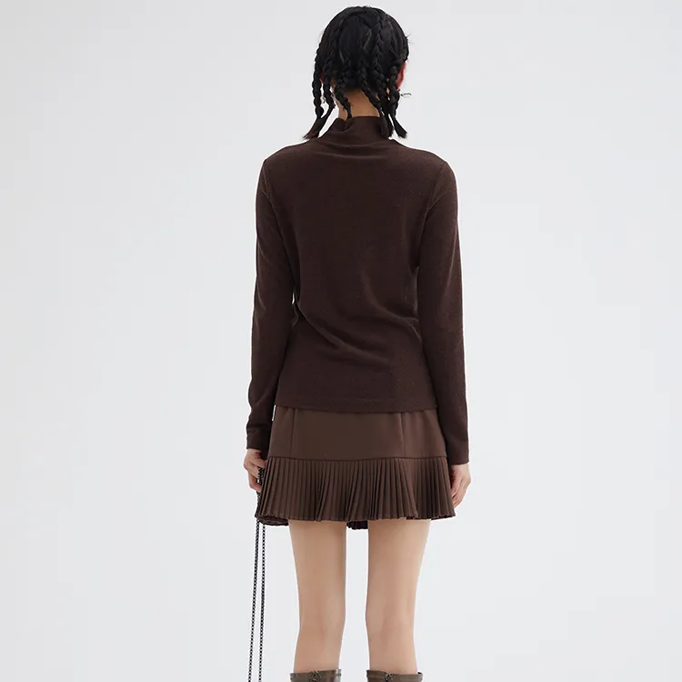 LOFT SHINE Skirt Women's Coffee-2