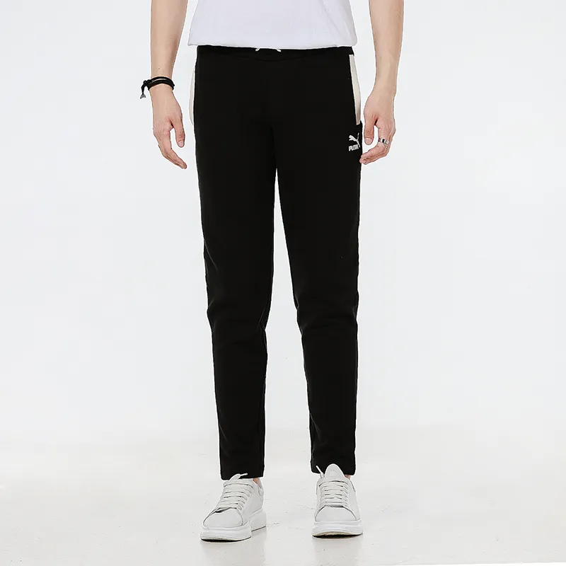 PUMA Knitted Sweatpants Men's Black-4