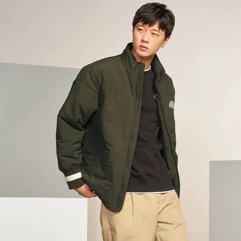 Dickies Puffer Jackets Unisex Army Green-3