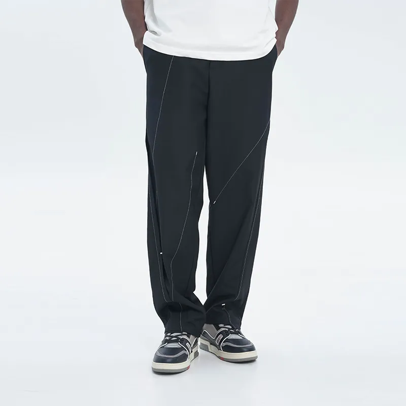 HARSH AND CRUEL Casual Pants Unisex Black-2