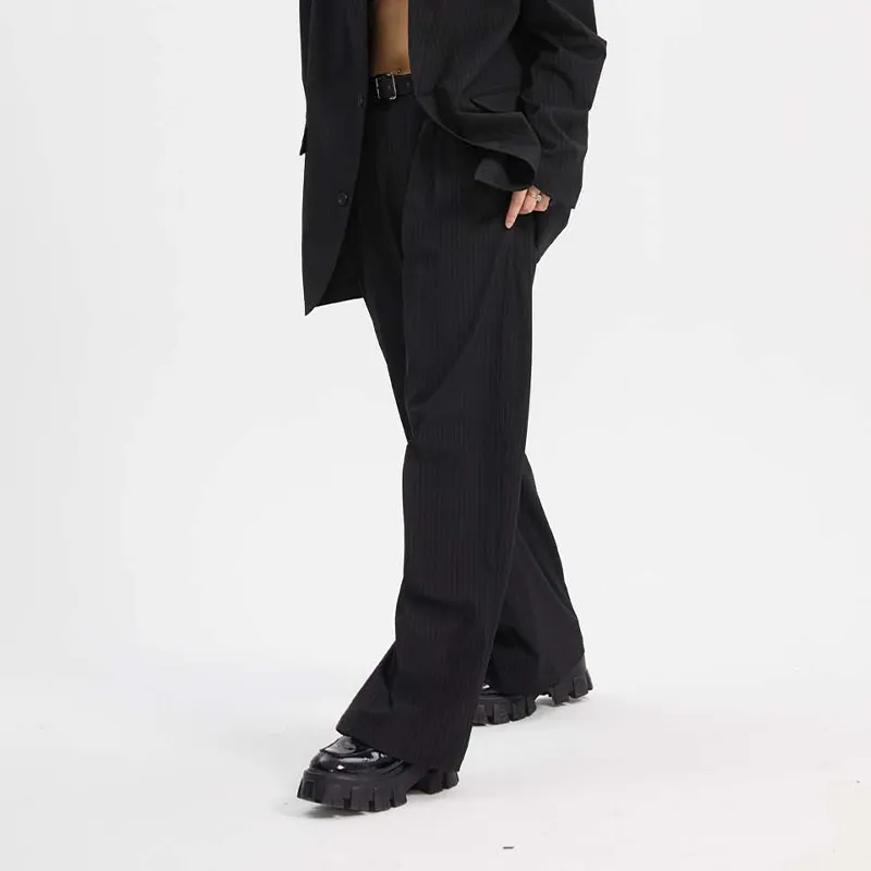 ETERNITY ITA Wide Leg Casual Pants Unisex Black-3
