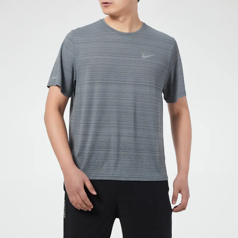 Nike T-Shirts Men Smoke Gray-2