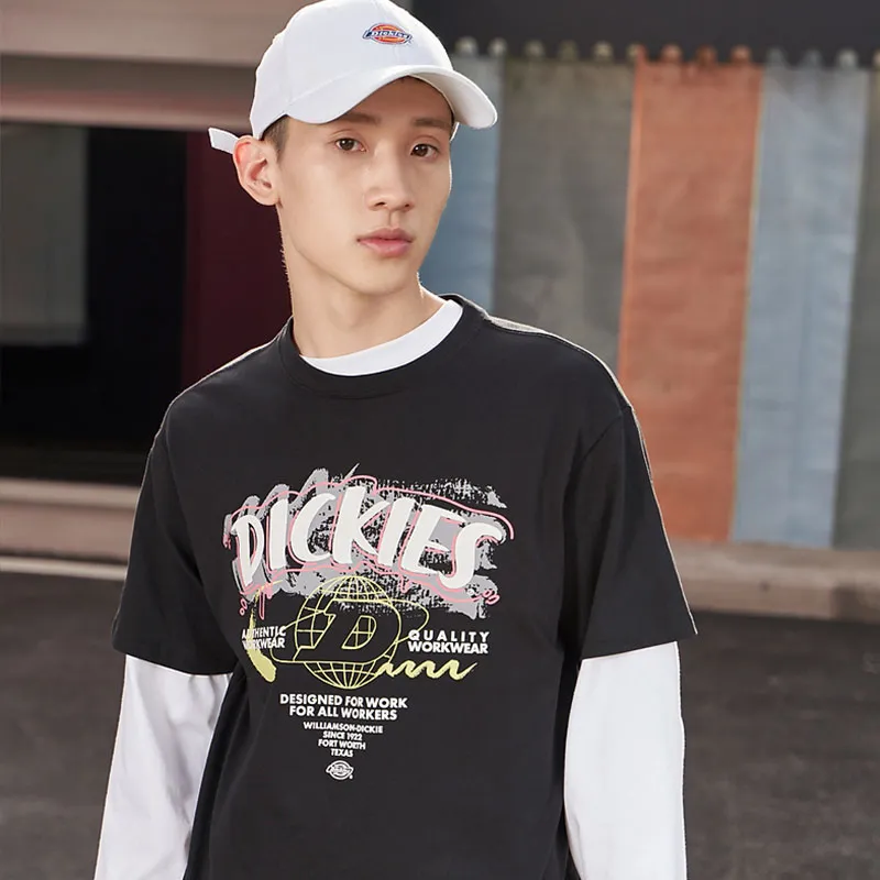 Dickies SS21 Crew Neck Fitted Straight Short Sleeved T Shirt Unisex Black-4