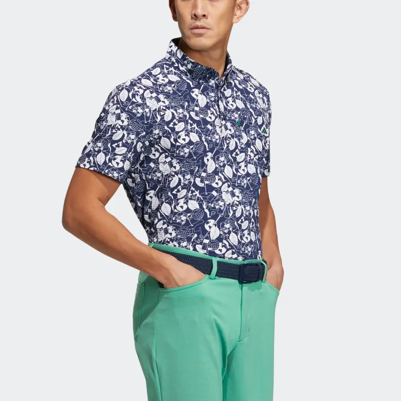 Adidas Shirts Men Sea Blue-3