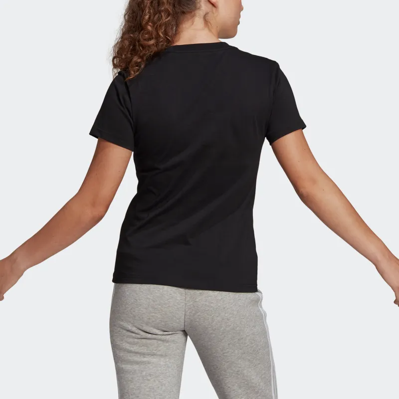 adidas Women's Essentials Logo Tee Black-2