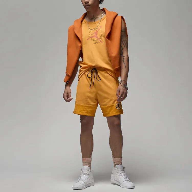 Jordan Tank Tops Men's Orange Yellow-2