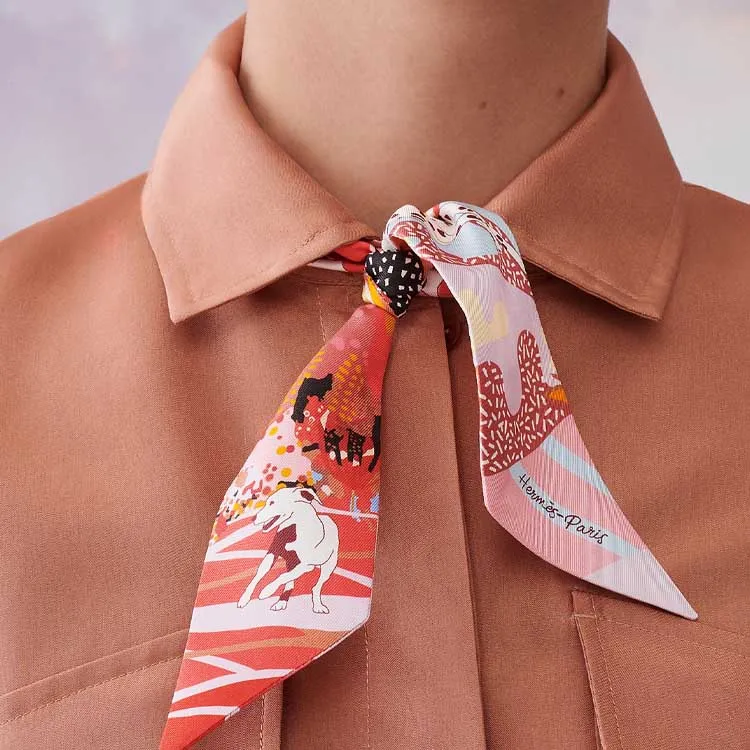 HERMES Silk Scarves Women's-1