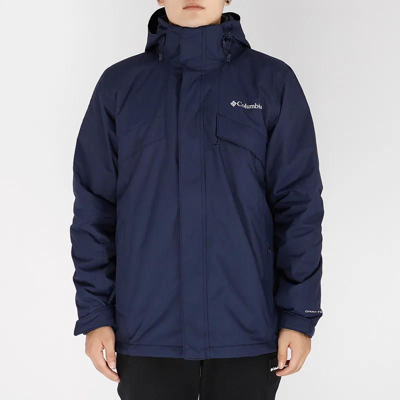 Columbia City Outdoor Collection Windbreaker Jackets Men Navy Blue-7