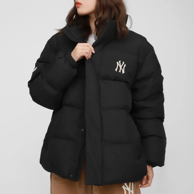 MLB New York Yankees Down Jacket Cropped Unisex Black-3