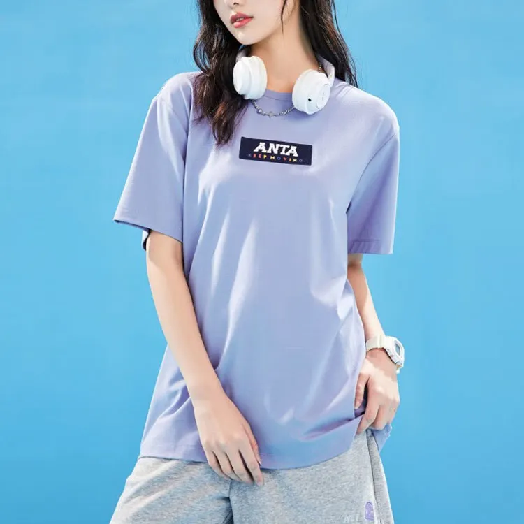 Anta Life Collection KM Collection T Shirt Unisex Freshwater Purple-5