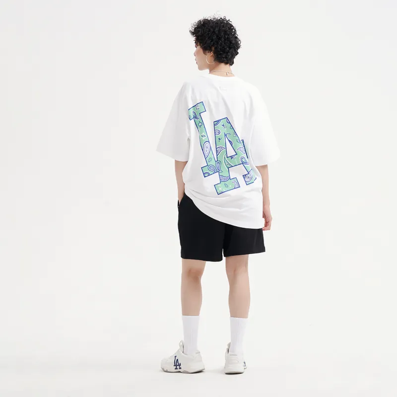 MLB Los Angeles Dodgers T Shirt Unisex White-3