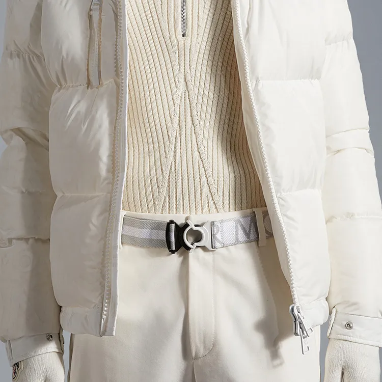 Moncler Belt Men's White Width: 4cm-2