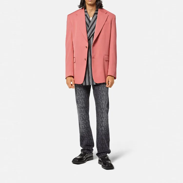 VERSACE Business Suit Coat Men's Pink-3