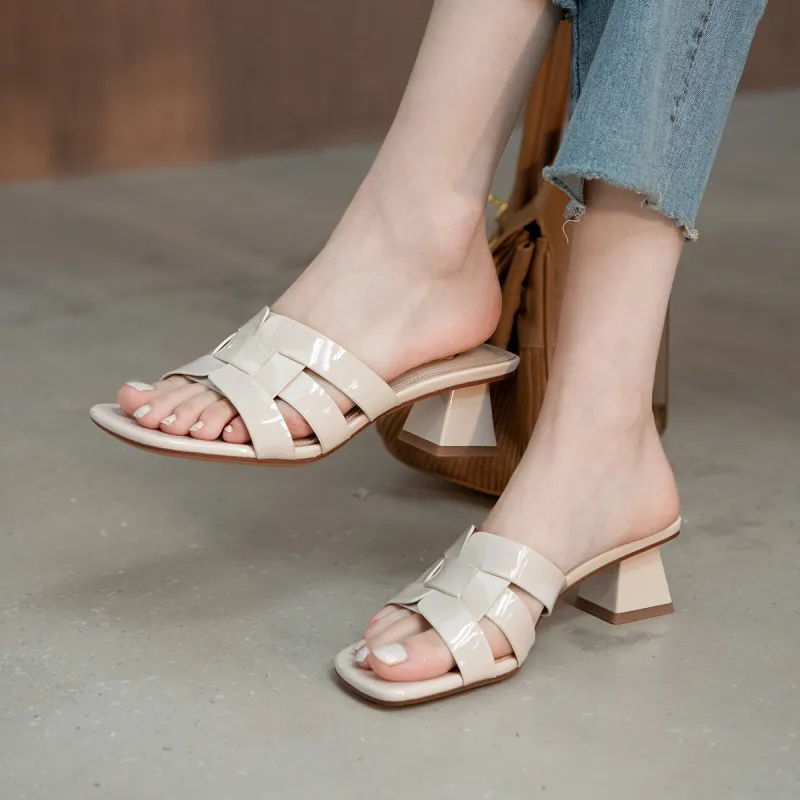 CAMEIDO Stylish Sandal Women's White-2