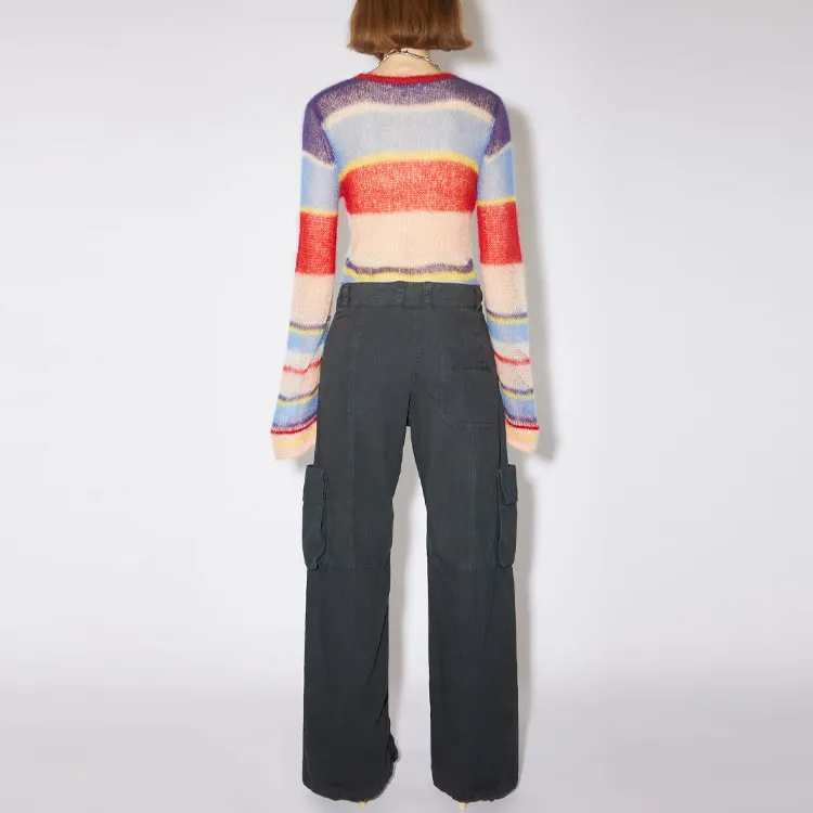 Acne Studios Casual Pants Women's Charcoal Gray-2