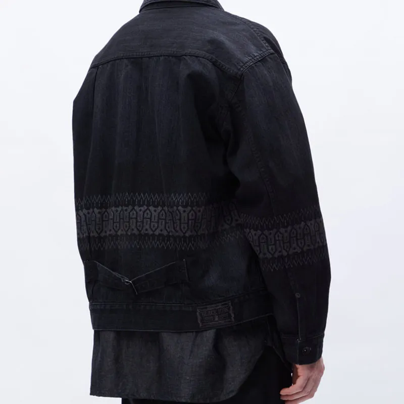 NEIGHBORHOOD Denim Jackets Men Black-4