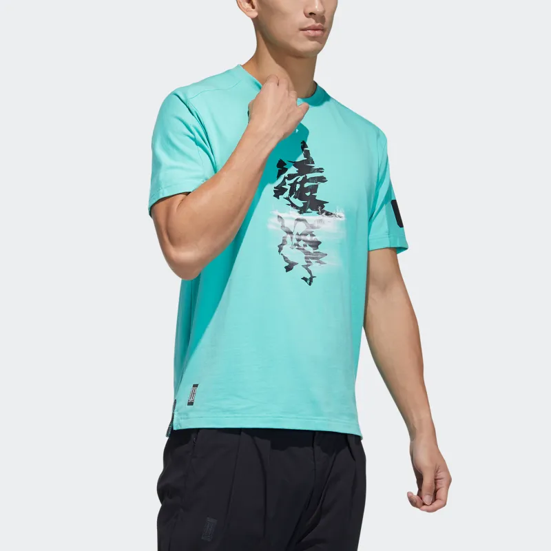 Adidas T-Shirts Men Teal-3