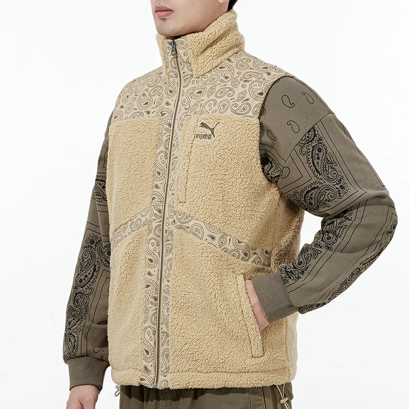 PUMA PAISLEY WOVEN Vests Men Khaki-4