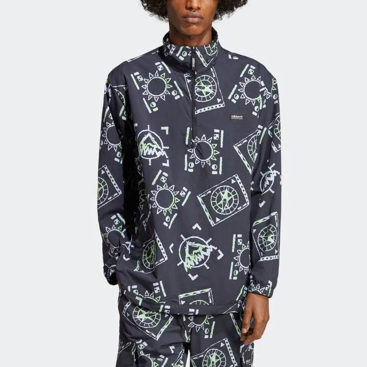 Adidas Graphic-print Pull-over Jacket-1