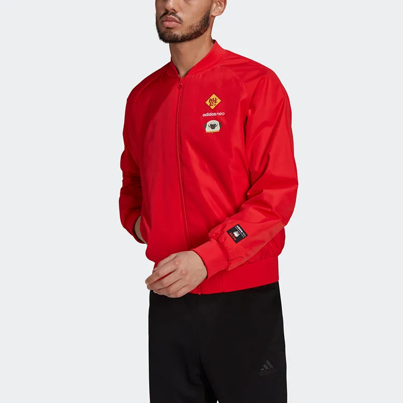 Adidas Neo Puffer Jacket Men's Bright Red-1