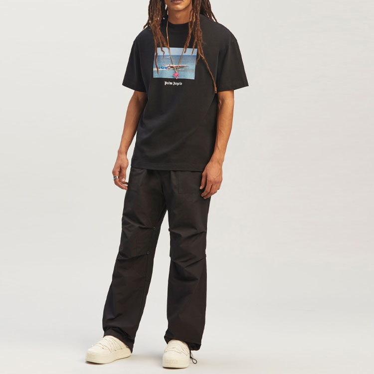 PALM ANGELS Getty Speedboat Classic Tee - POIZON