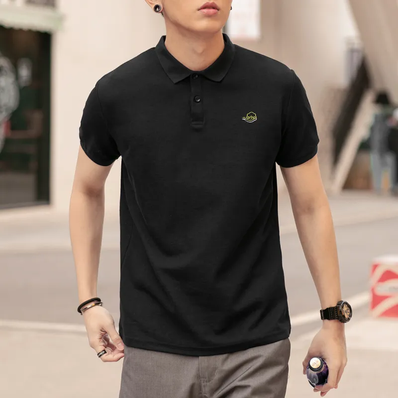 GUKUUL Polo Shirts Men Obsidian Black-4