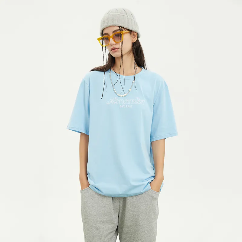 AMONSTER T-Shirts Unisex Blue-3