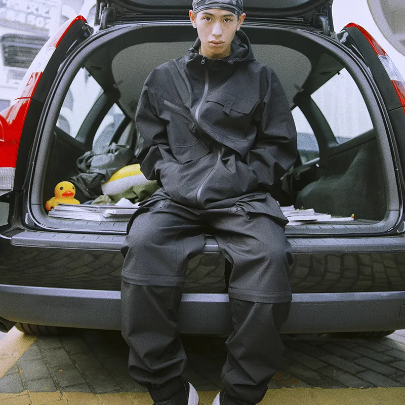 MEDRIA Jogger Casual Pants Unisex Black-5