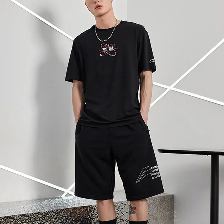 LiNing Sports Fashion Collection T Shirt Men's Black-5