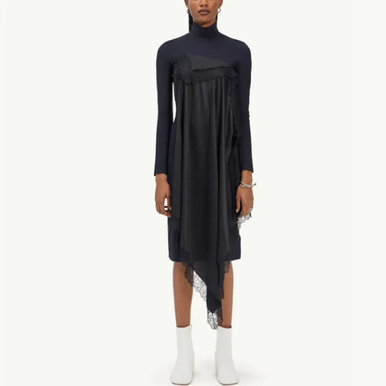 MM6 Maison Margiela Long Sleeved Dresses Women's Black-1