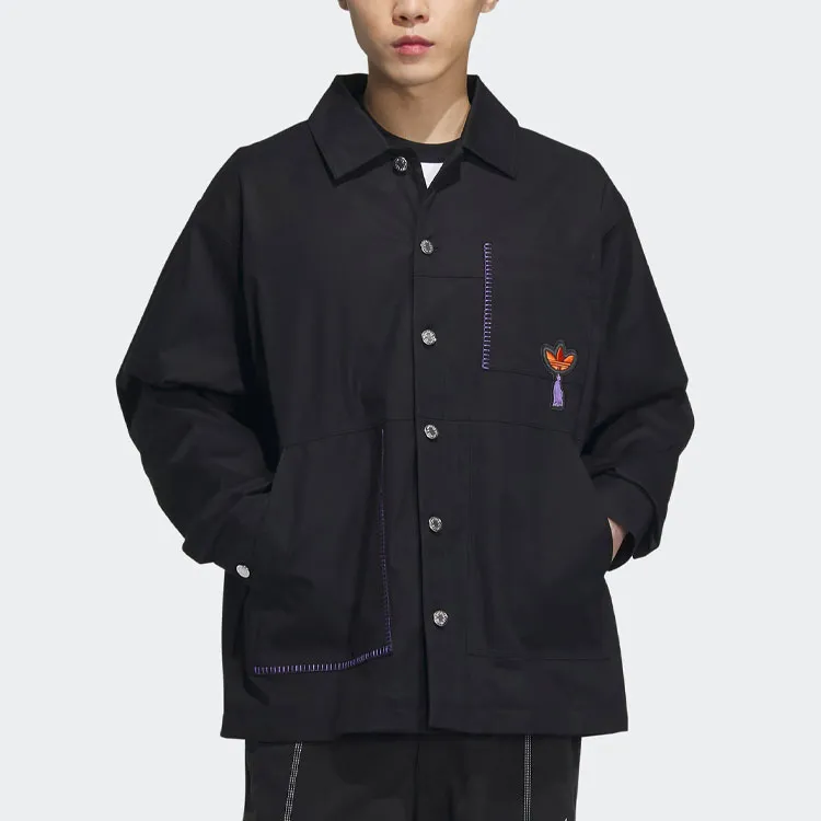 Adidas Originals Jackets Coats Unisex Black-4