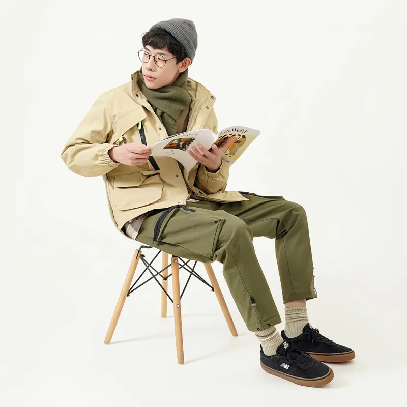 New Balance Jackets Men Khaki-2