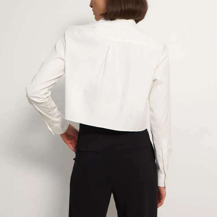 THEORY Crop Tops Women's White-2