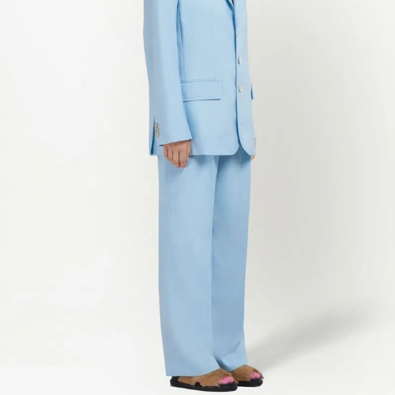 MARNI Wide Leg Pleated Detailed Tailored Trousers-2