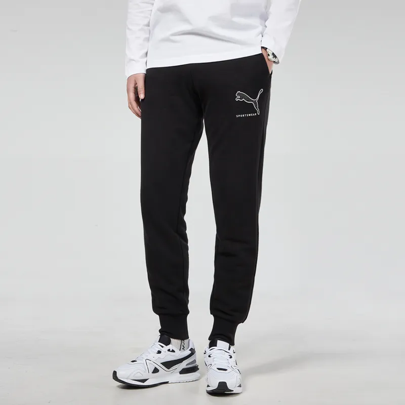 PUMA Knitted Sweatpants Men Black-2