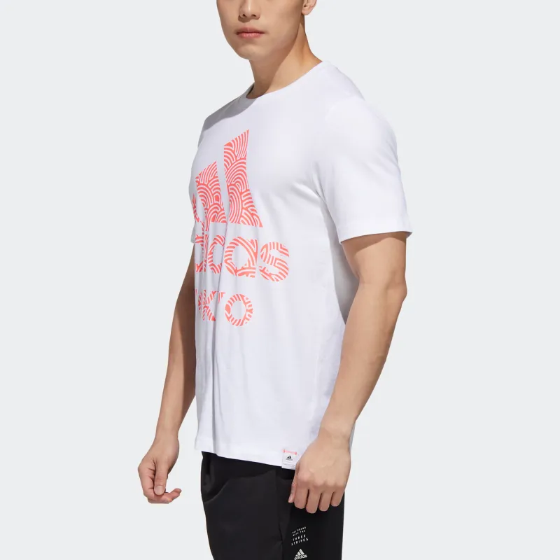 Adidas T Shirts Men White-4