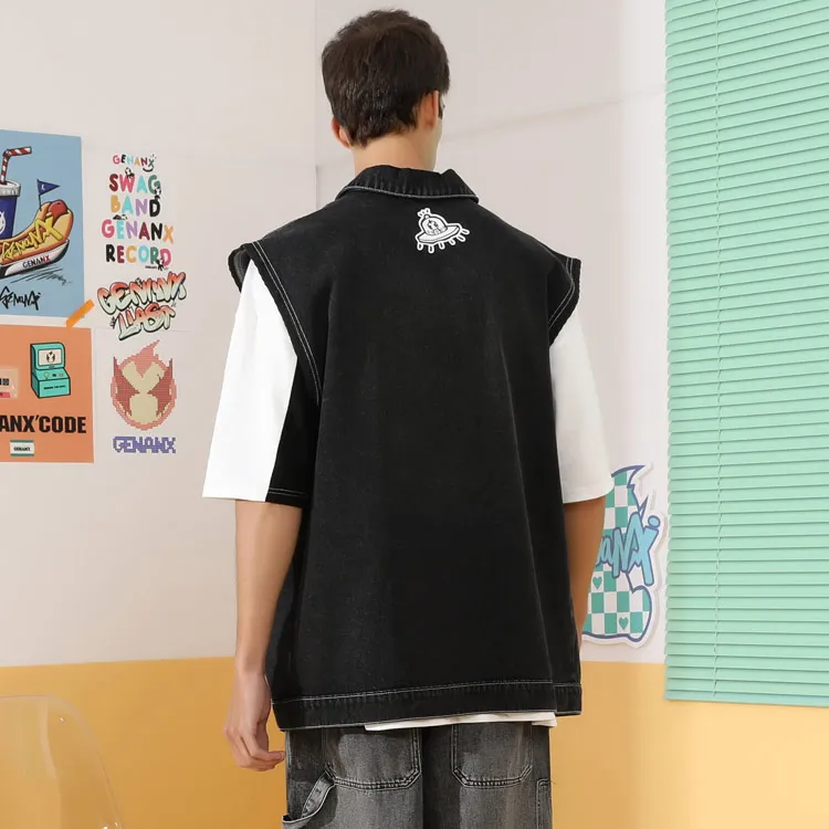 GENANX Vests Unisex Black-3
