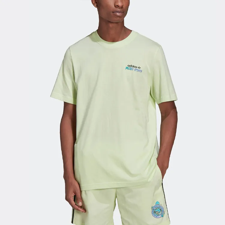 Adidas Originals T Shirts Men Light Green-1