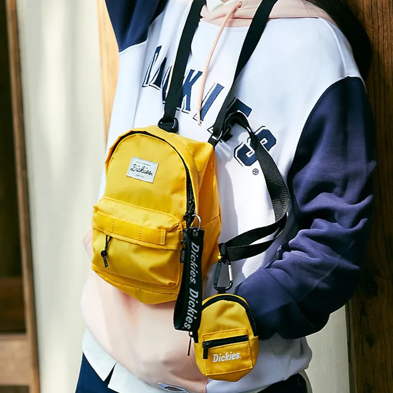 Dickies Polyamide Earphone Case Combo Bag Backpack Regular Unisex Orange-5