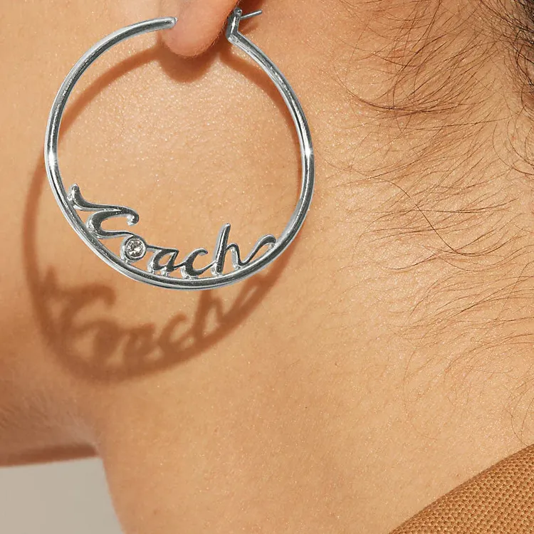 COACH Earrings Women's Silver-1