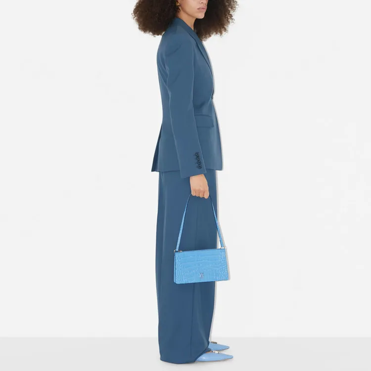Burberry Casual Pants Women's Soft Marine Blue-2