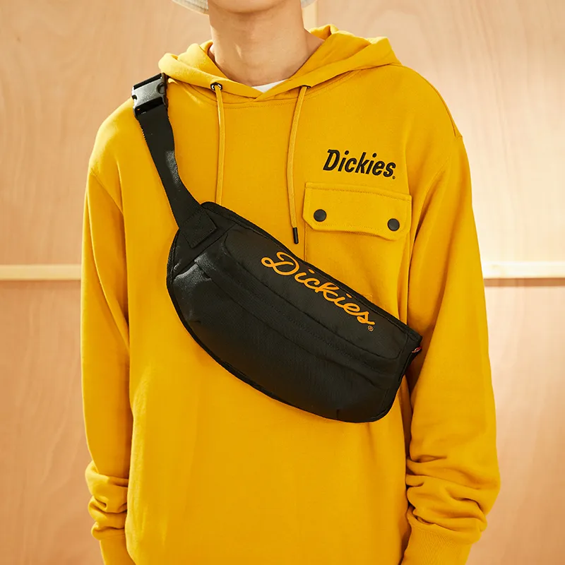 Dickies Polyester Fanny Pack Crossbody Bag Sling Bag Regular Unisex Black-5