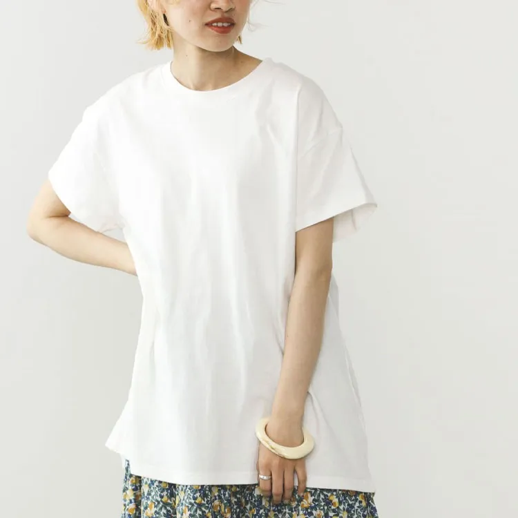 Beams T Shirts Women's Gray White-3