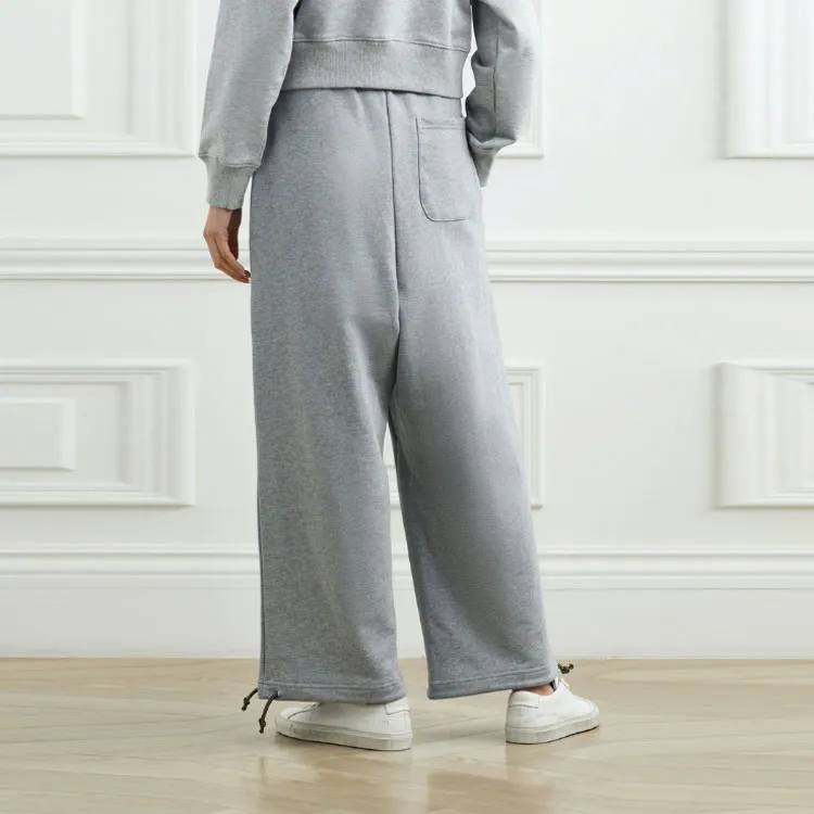 GOOD BAI Knitted Sweatpants Women's Dark Gray-2