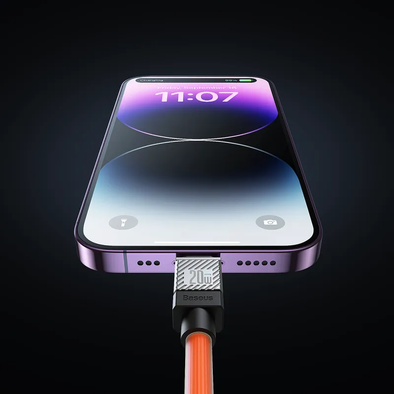 Baseus 1 Meter One Drag One USB A To Tpye CType C To IP Coolplay Apple Android Fast Charging Cable-7