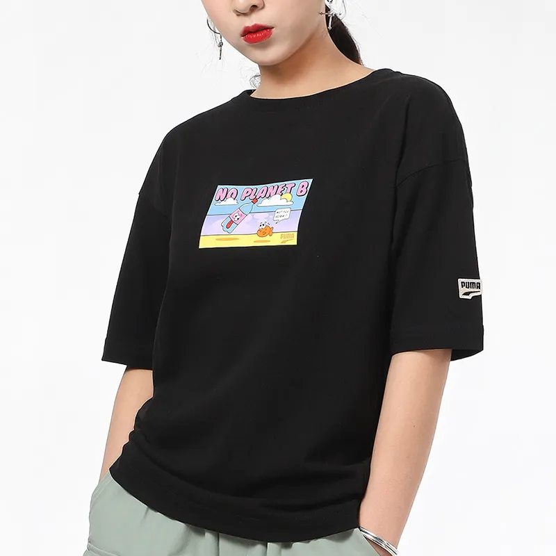 PUMA T Shirts Women's Black-4